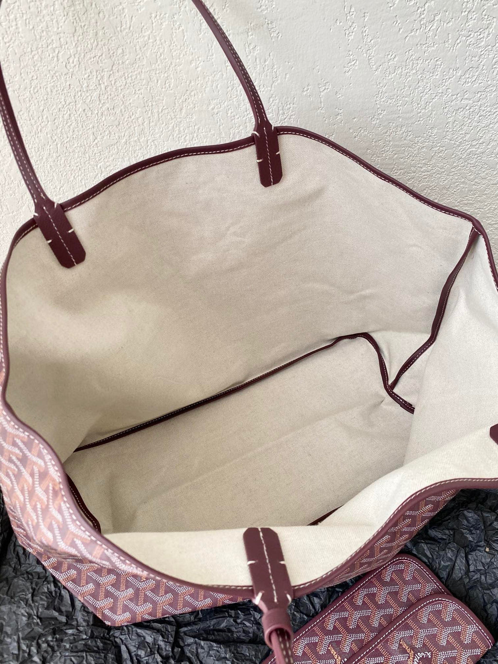GOYARD SAINT LOUIS GM 40CM BURGUNDY CANVAS