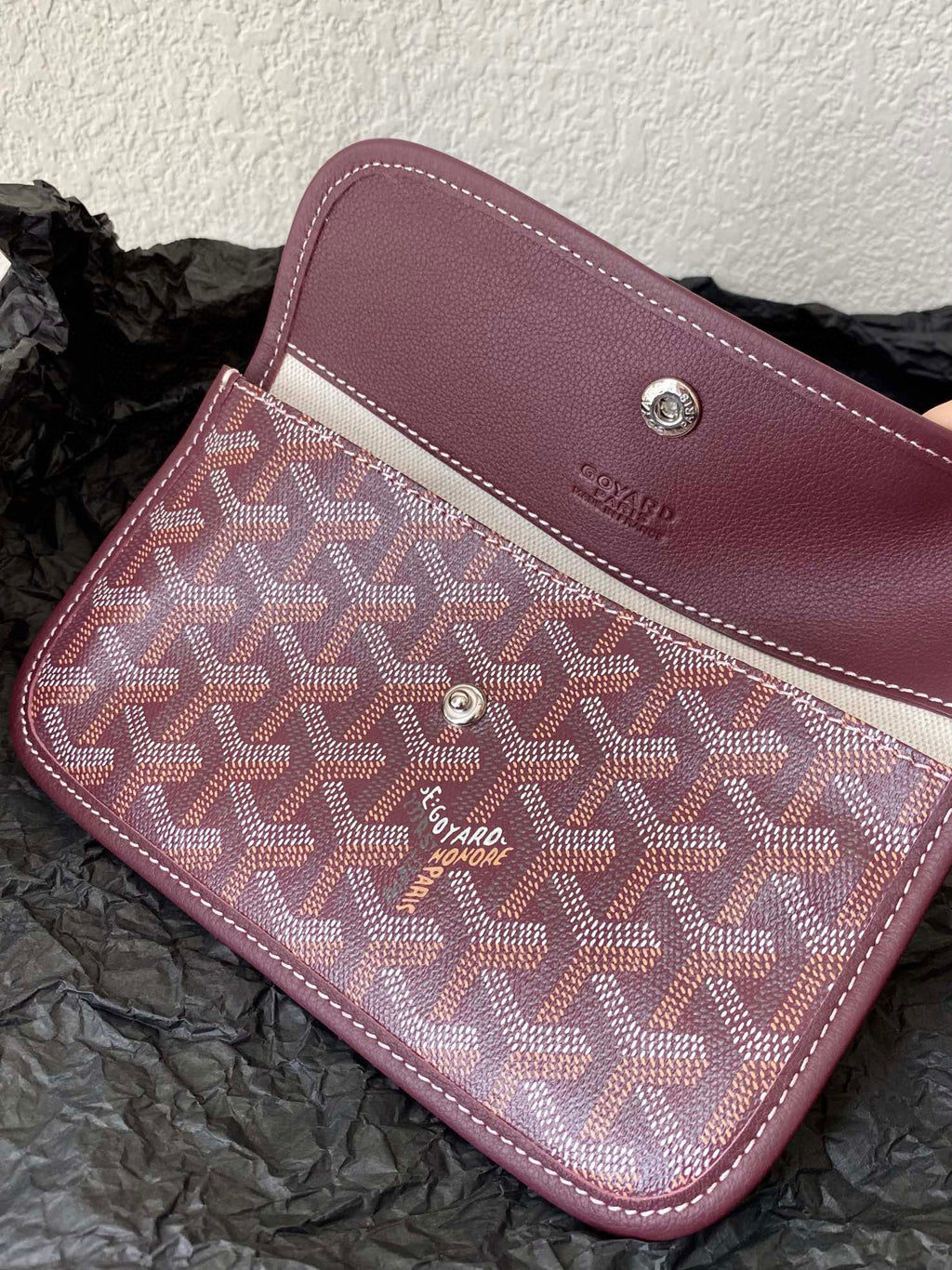 GOYARD SAINT LOUIS GM 40CM BURGUNDY CANVAS