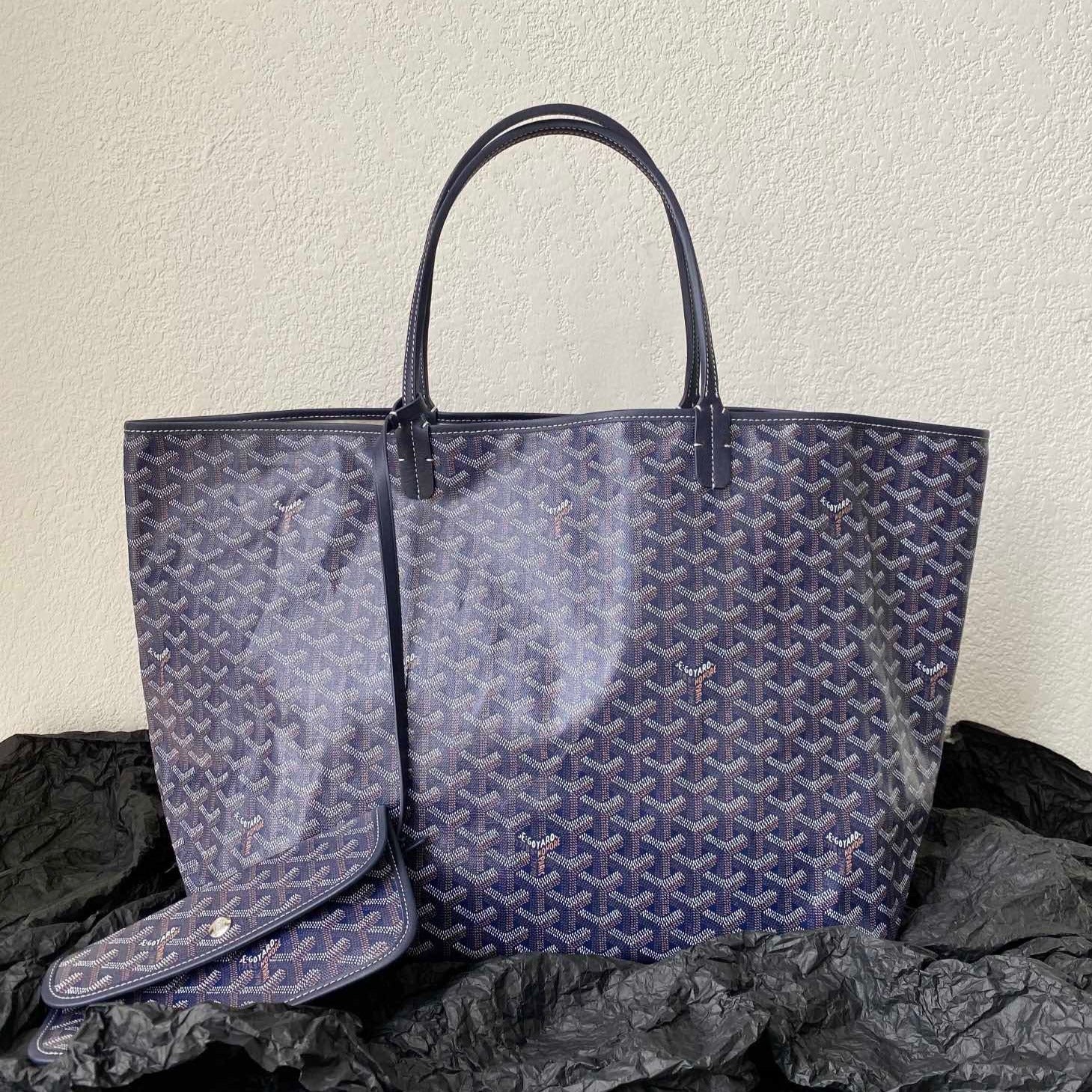GOYARD SAINT LOUIS GM 40CM NAVY BLUE CANVAS
