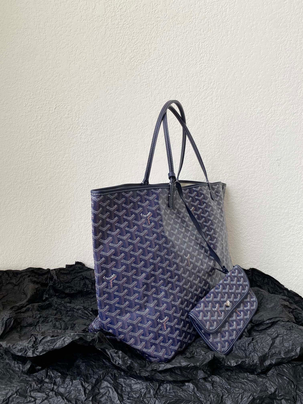 GOYARD SAINT LOUIS GM 40CM NAVY BLUE CANVAS