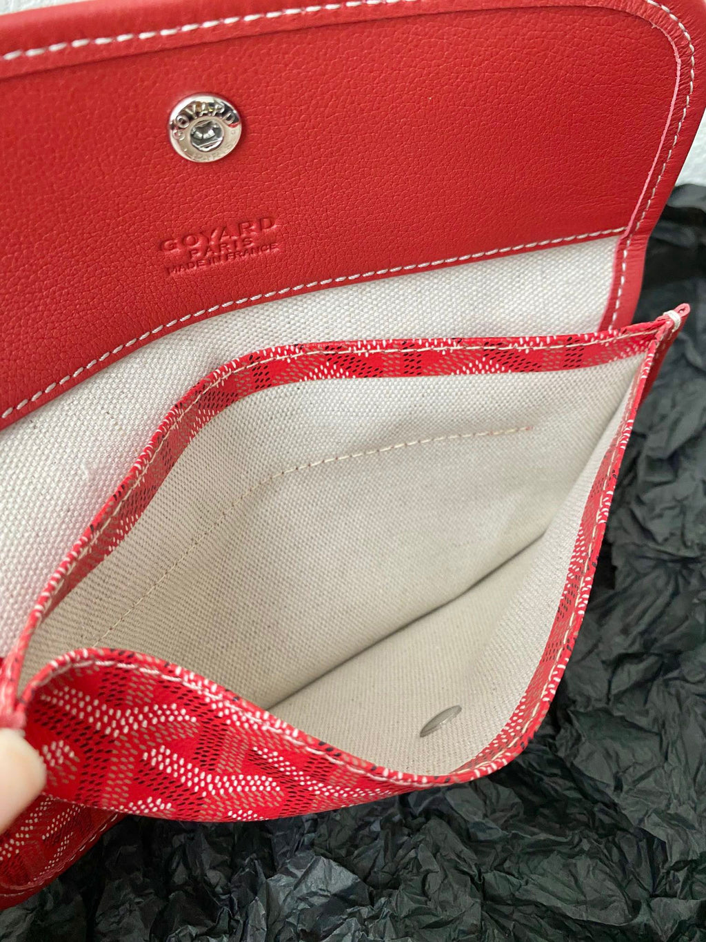 GOYARD SAINT LOUIS GM 40CM RED CANVAS