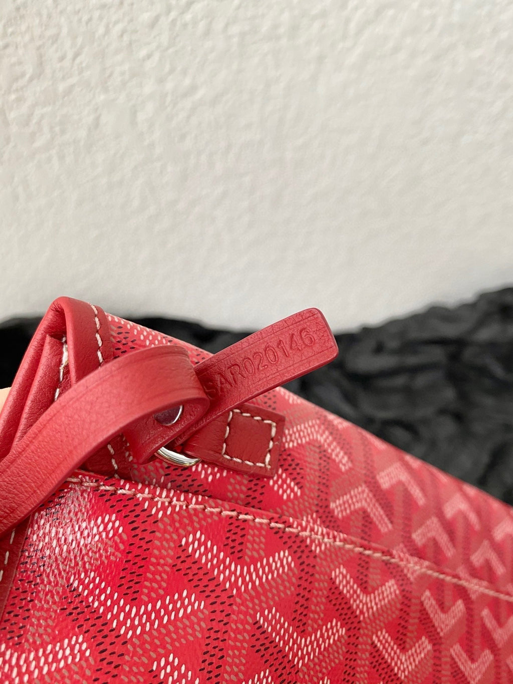 GOYARD SAINT LOUIS GM 40CM RED CANVAS