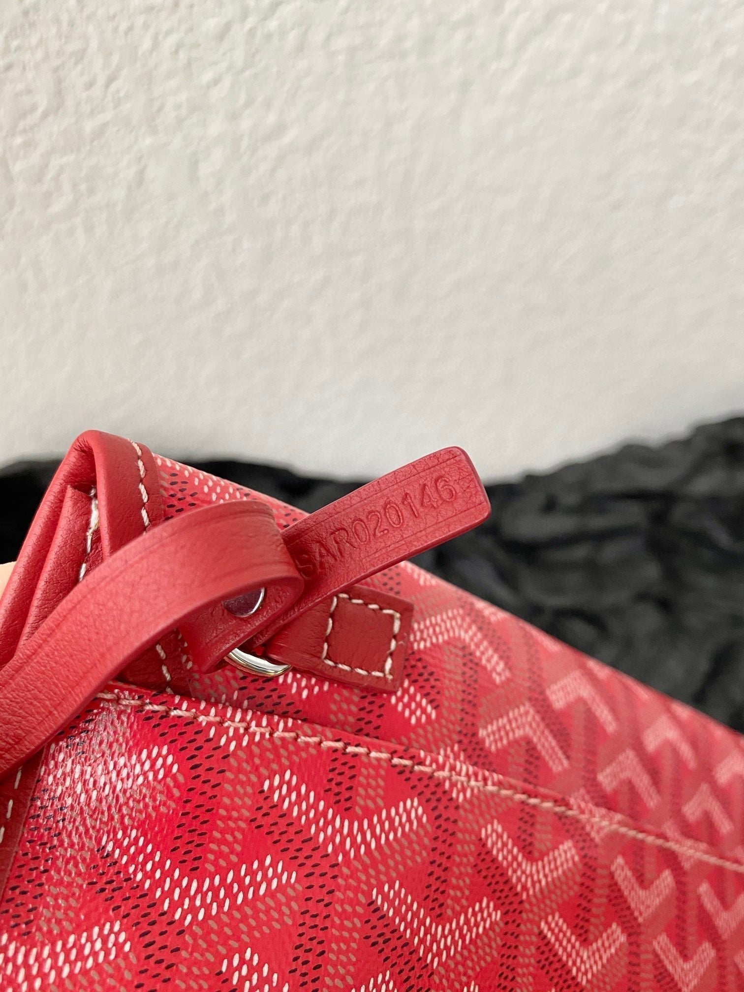 GOYARD SAINT LOUIS GM 40CM RED CANVAS