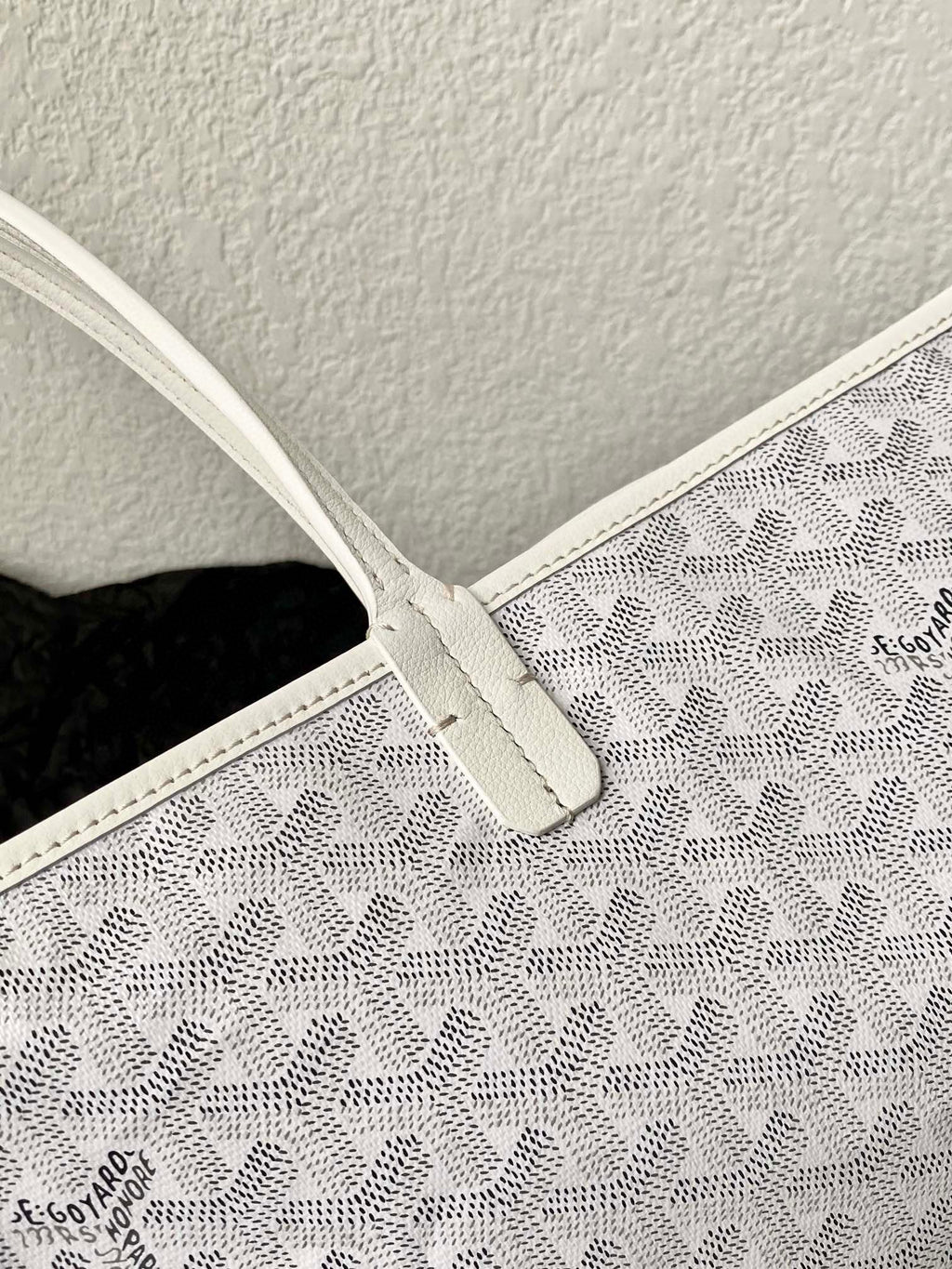 GOYARD SAINT LOUIS GM 40CM WHITE CANVAS