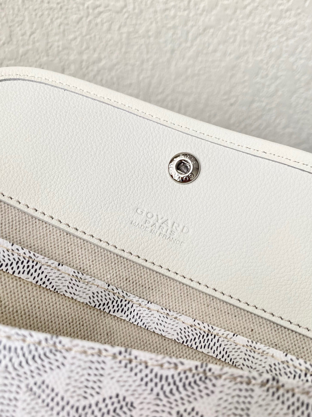 GOYARD SAINT LOUIS GM 40CM WHITE CANVAS