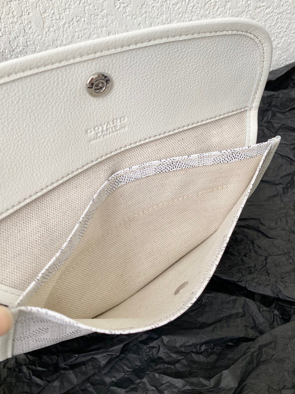 GOYARD SAINT LOUIS GM 40CM WHITE CANVAS