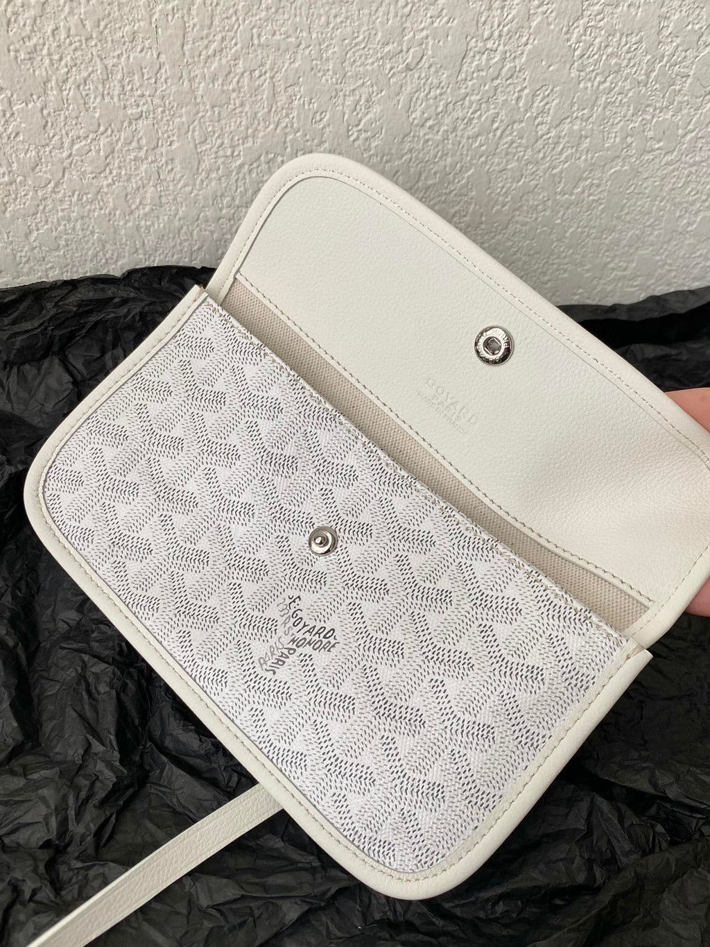 GOYARD SAINT LOUIS GM 40CM WHITE CANVAS