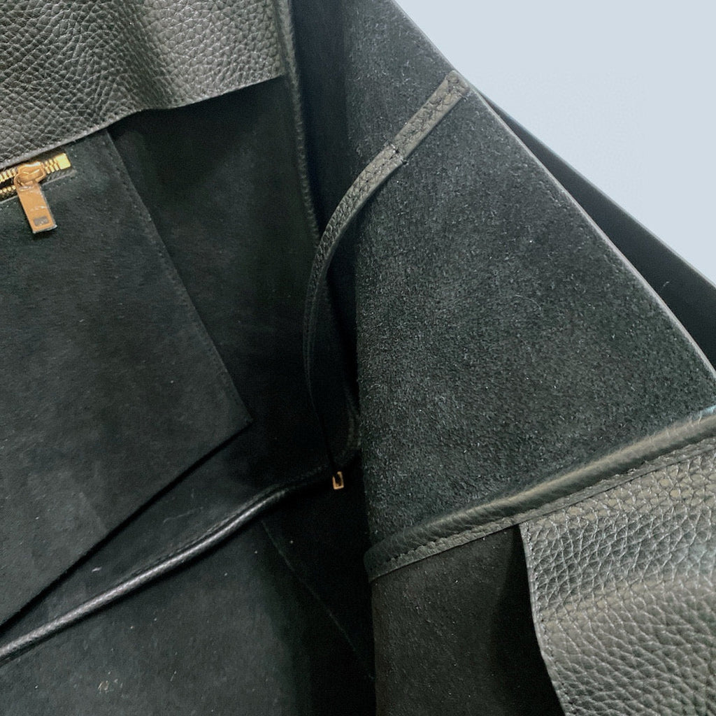 SAINT LAURENT LE 5 À 7 BEA IN GRAINED LEATHER BLACK