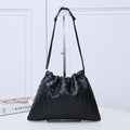 BOTTEGA VENETA DUSTBAG MEDIUM 32 BLACK LAMBSKIN