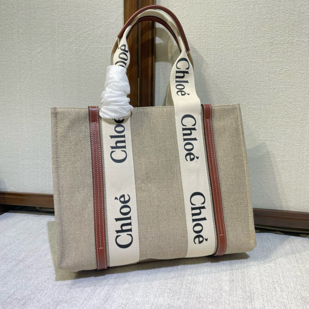 LOEWE LOE WOODY 37 BAG IN CANVAS