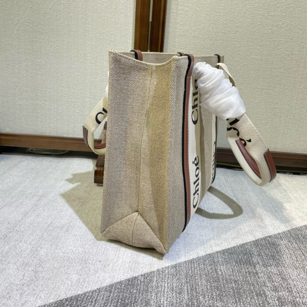 LOEWE LOE WOODY 37 BAG IN CANVAS