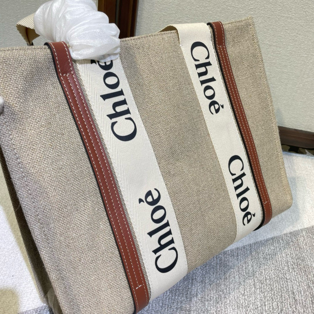LOEWE LOE WOODY 37 BAG IN CANVAS