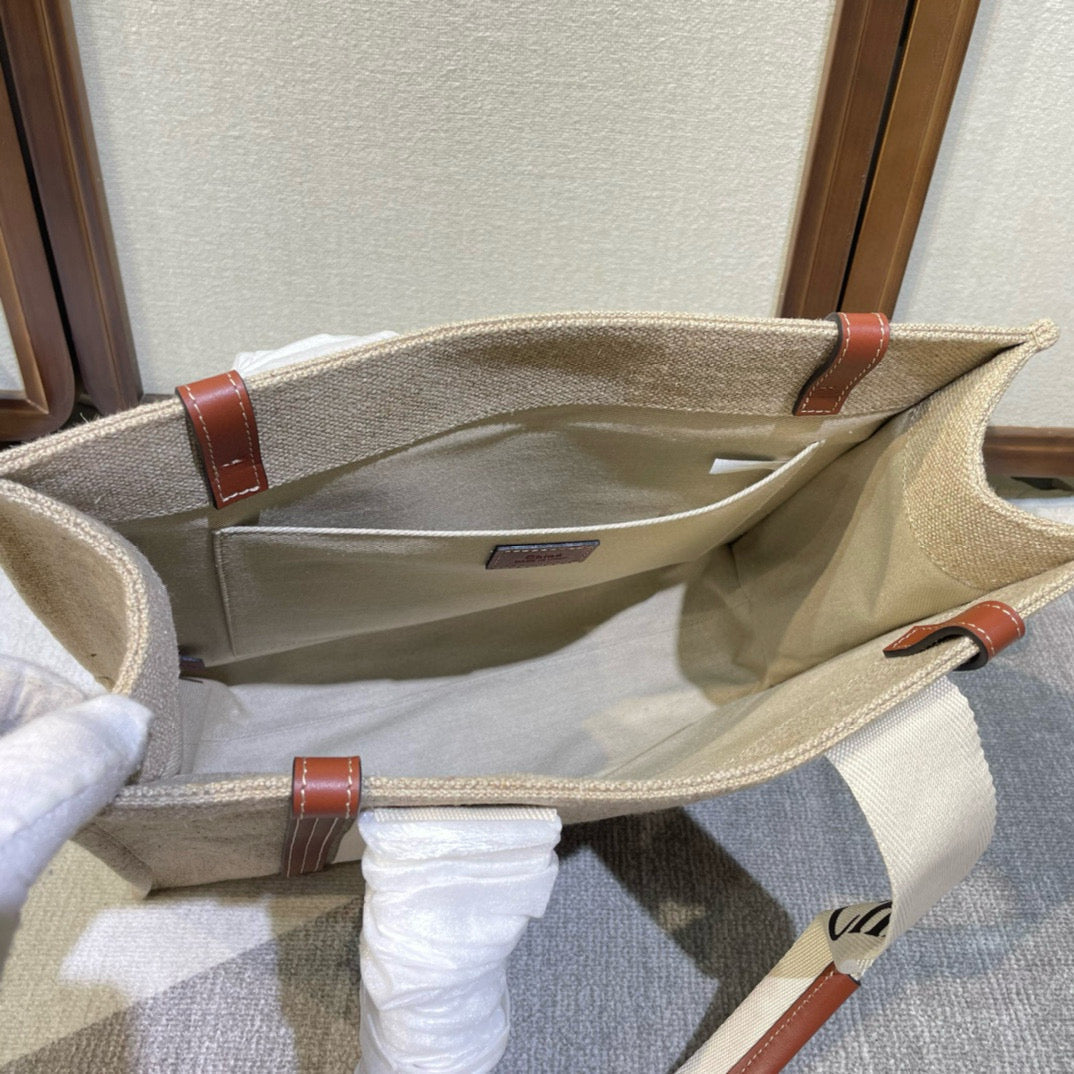 LOEWE LOE WOODY 37 BAG IN CANVAS