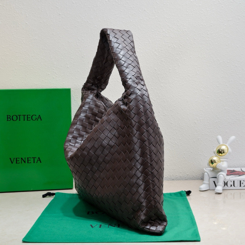 BOTTEGA VENETA LARGE HOP 54 IN BROWN LAMBSKIN