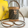 FENDI MON TRESOR 18 IN BROWN CALFSKIN