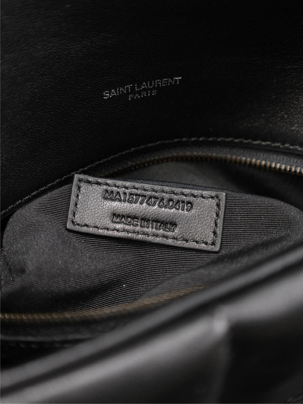 SAINT LAURENT LOULOU PUFFER MEDIUM 29 IN ALL BLACK SHEEPSKIN BLACK HARDWARE