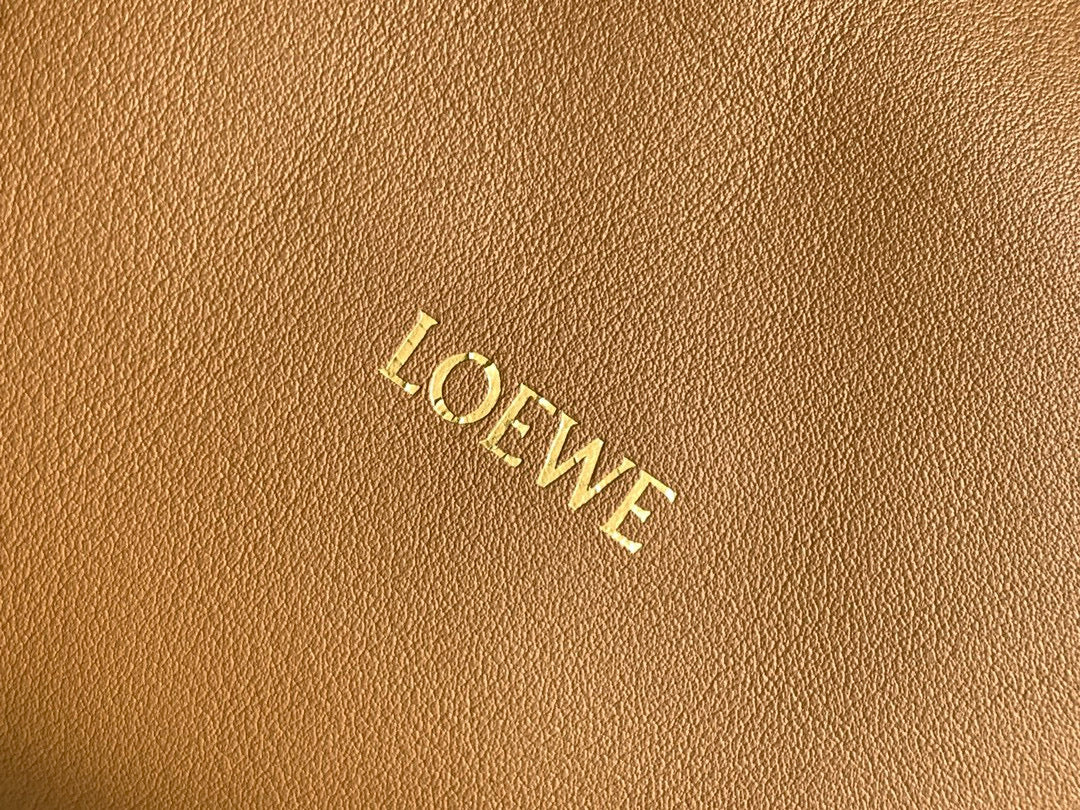 LOEWE LOE MEDIUM 30 FLAMENCO KNOT IN BEIGE LAMBSKIN