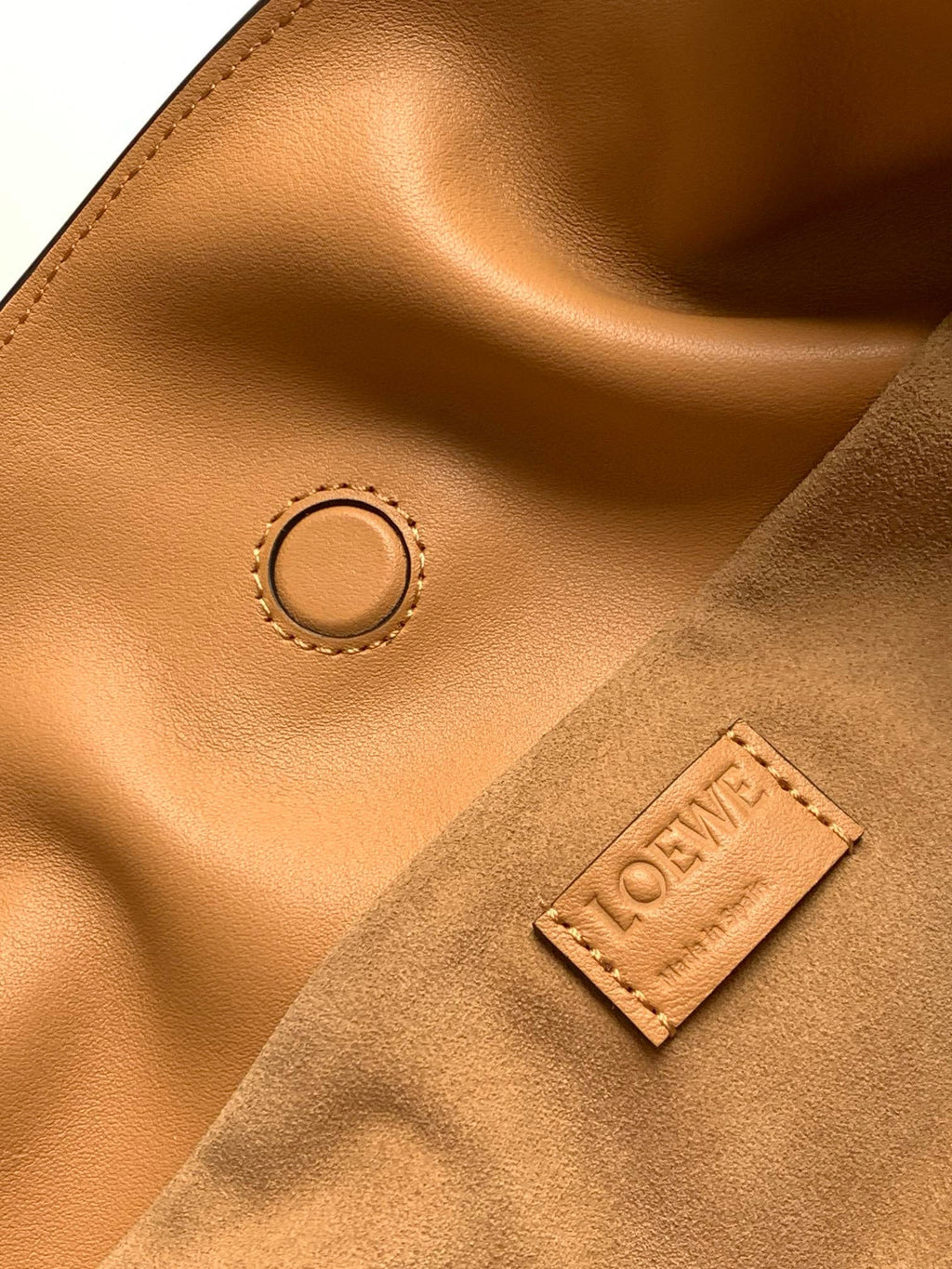 LOEWE LOE MEDIUM 30 FLAMENCO KNOT IN BEIGE LAMBSKIN
