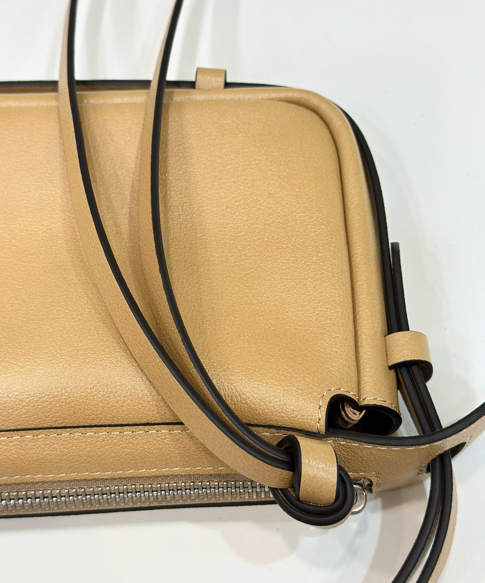 FENDI SIMPLY MINI 22 IN LIGHT BROWN GRAINED CALFSKIN