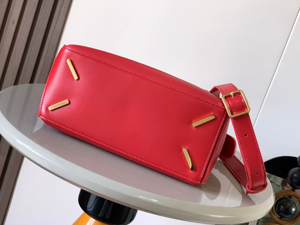 LOEWE PUZZLE HANDBAG 24 IN RED CALFSKIN