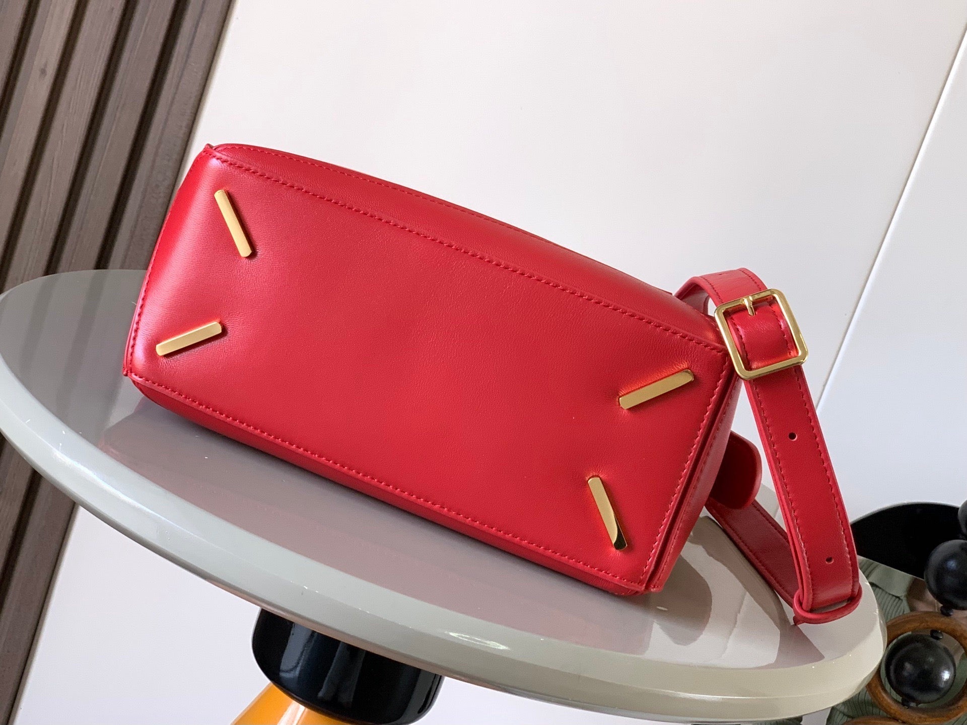 LOEWE PUZZLE HANDBAG 24 IN RED CALFSKIN