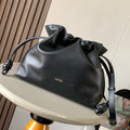 LOEWE LOE MEDIUM 30 FLAMENCO KNOT IN BLACK LAMBSKIN GLOGO