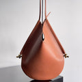 BOTTEGA VENETA MEDIUM SOLSTICE 44 IN BROWN LAMBSKIN