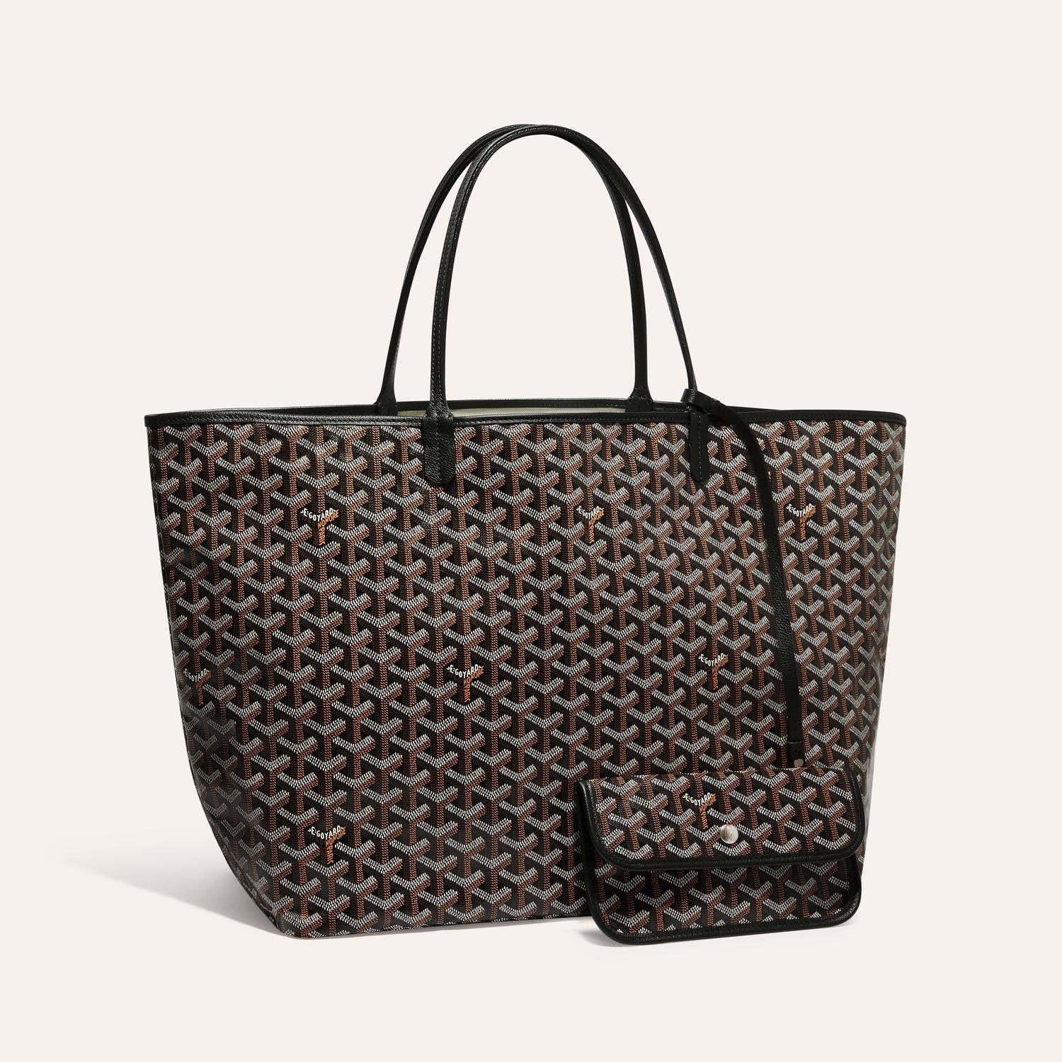 GOYARD SAINT LOUIS GM 40CM BLACK CANVAS