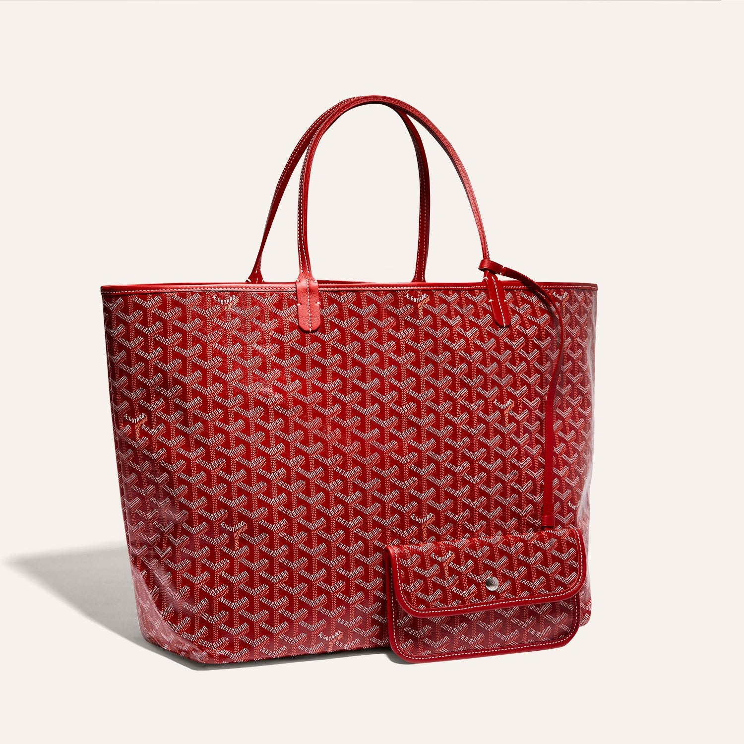 GOYARD SAINT LOUIS GM 40CM RED CANVAS