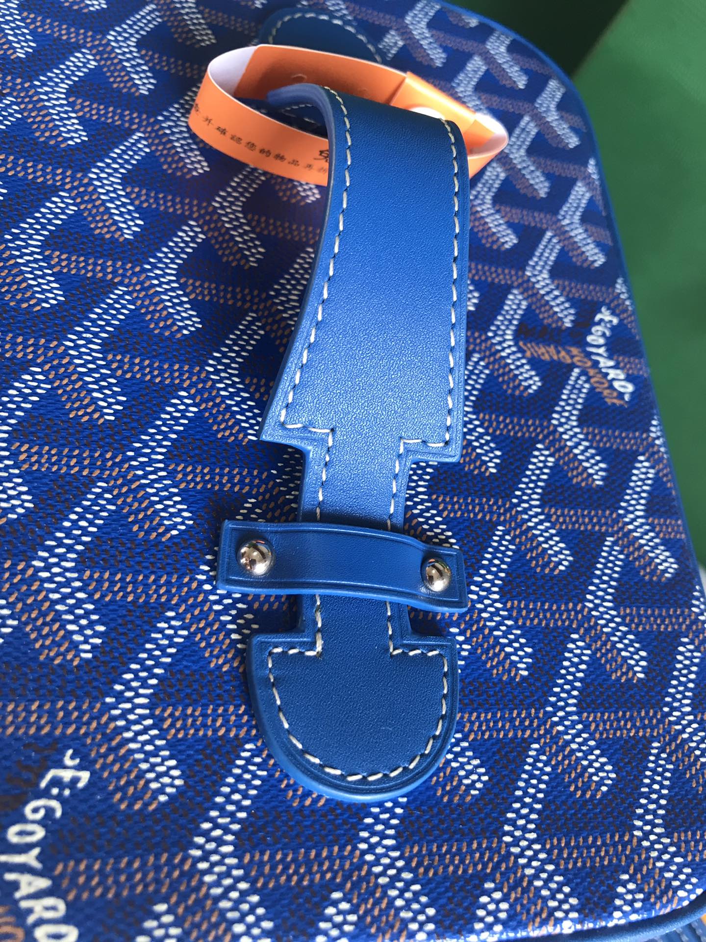 GOYARD MUSE VANITY CASE 20 IN BLUE GOYARDINE CANVAS