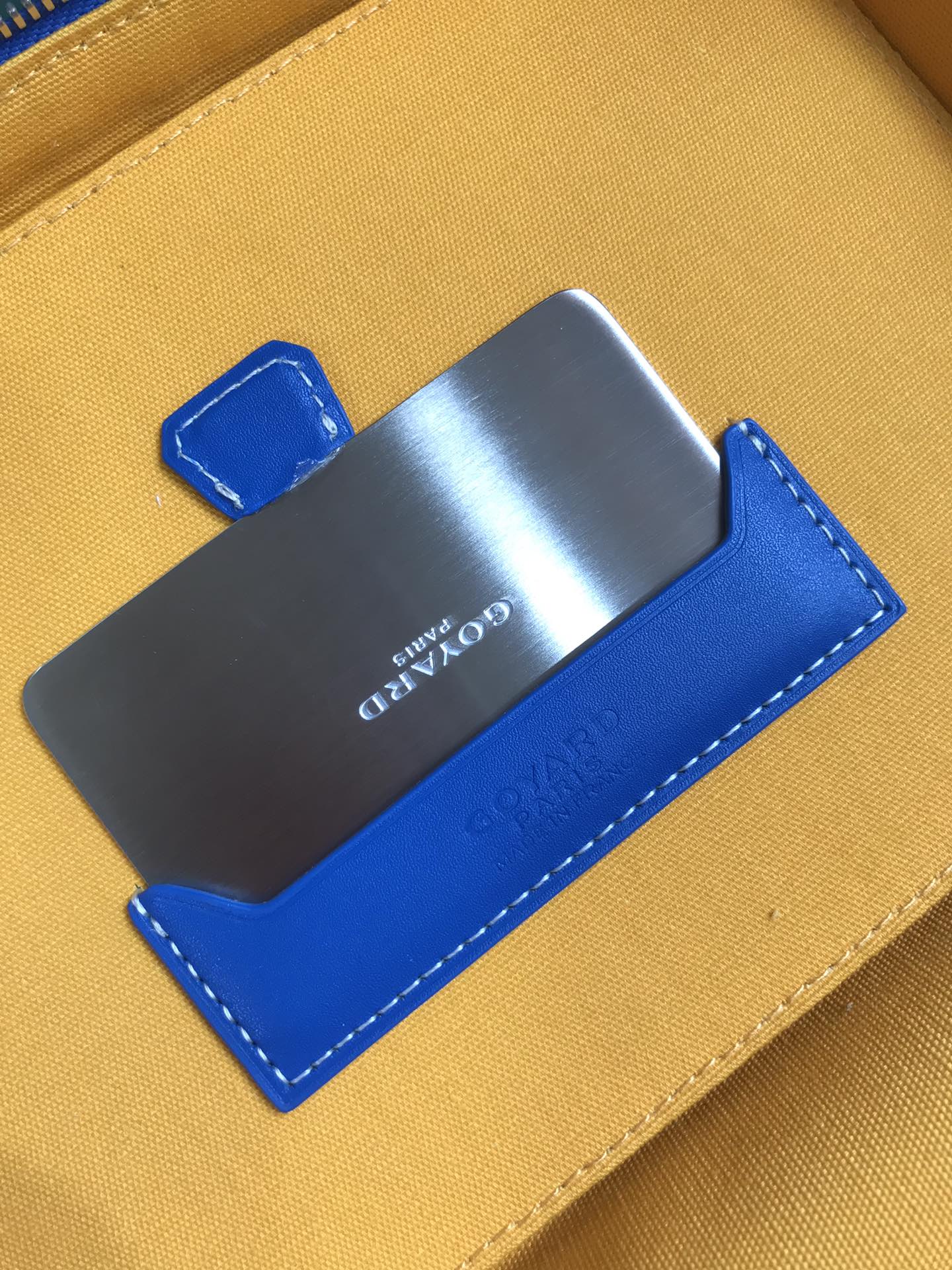 GOYARD MUSE VANITY CASE 20 IN BLUE GOYARDINE CANVAS
