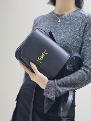 SAINT LAURENT YSL 25S NIKI BABY 22 IN BLACK CALFSKIN GOLD HARDWRE