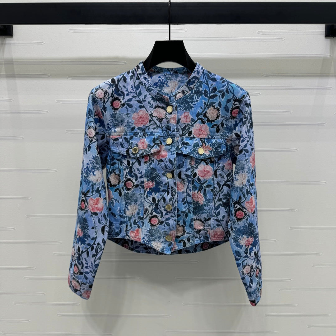 LOUIS VUITTON LV 25S PRINTED DENIM JACKET 264199