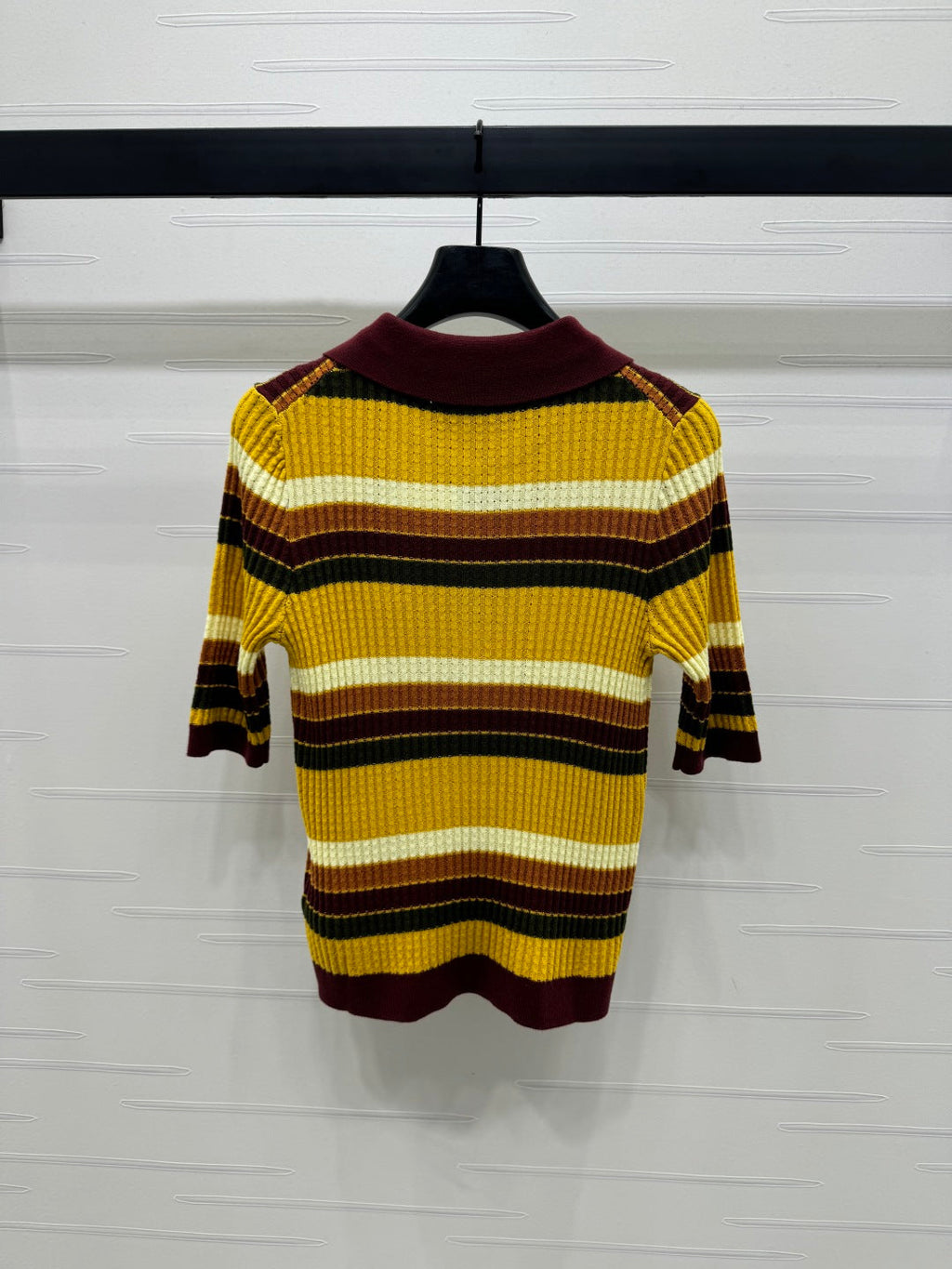 GUCCI 25S SHORT SLEEVE STRIPED POLO SHIRT 264081