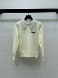 MIUMIU LACE-COLLAR SWEATER STYLE 815