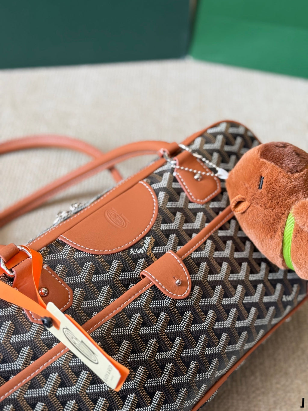 GOYARD SAINT MARTIN MINI BAG 22 IN BROWN GOYARDINE CANVAS AND CALFSKIN