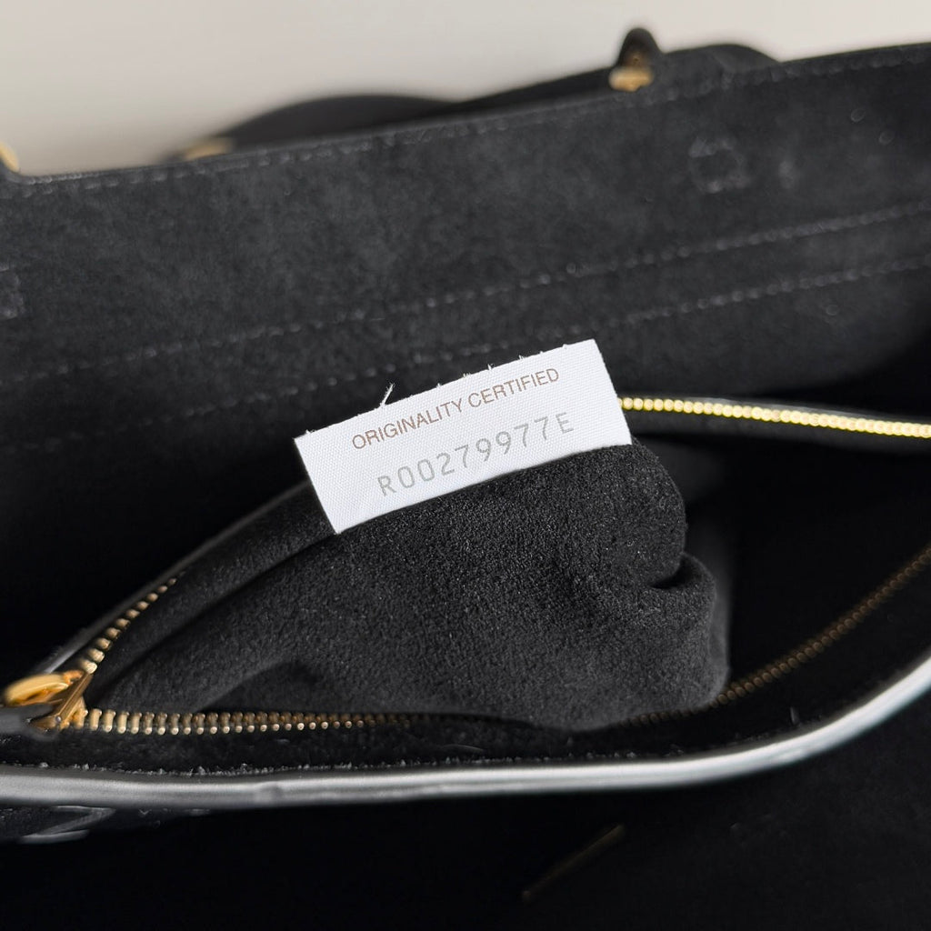BOTTEGA VENETA MEDIUM CIAO CIAO 34 IN BLACK CALFSKIN