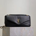 SAINT LAURENT YSL 25S CALYPSO 30 IN BLACK GRAINED CALFSKIN GOLD HARDWARE