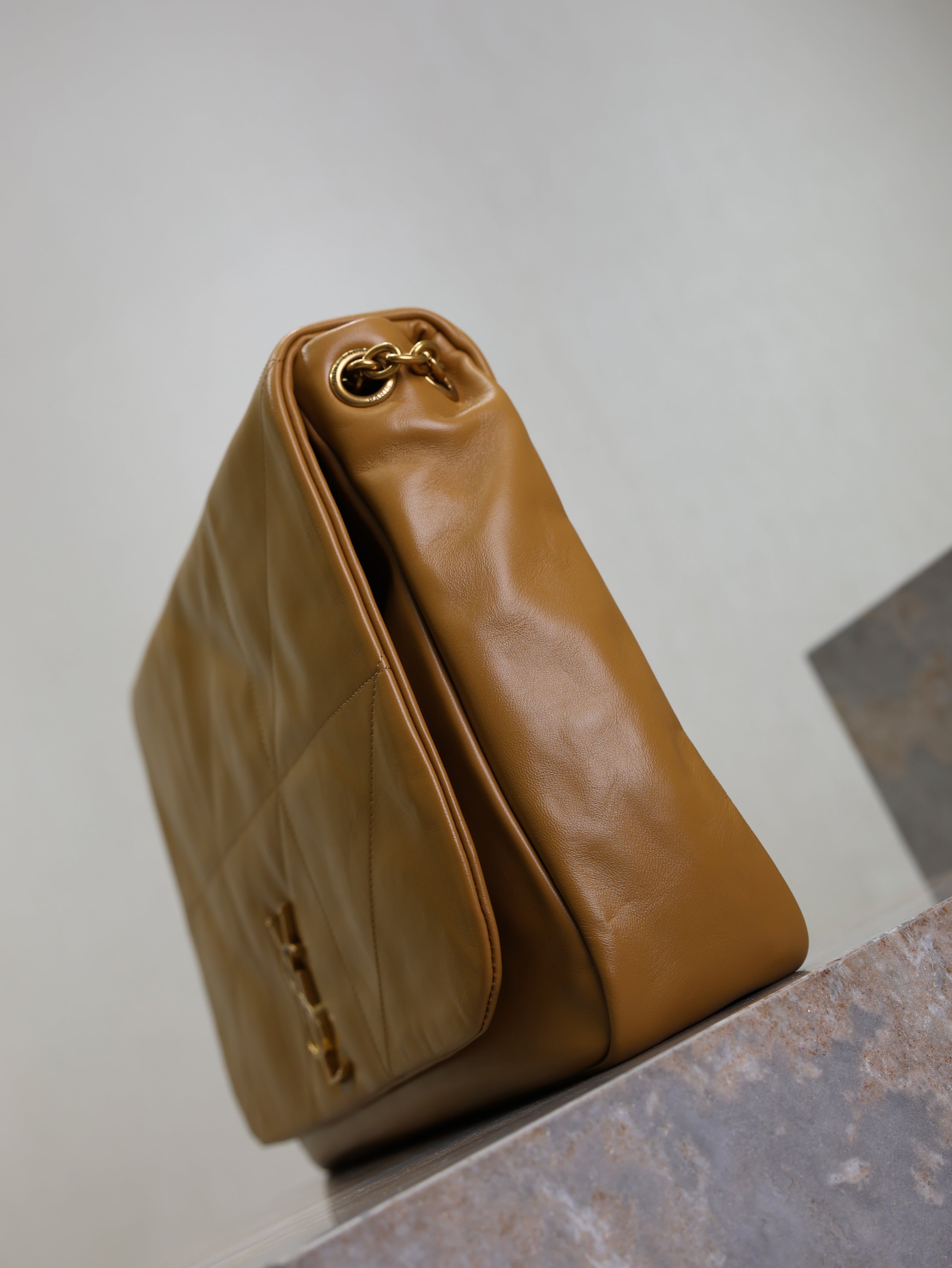 SAINT LAURENT YSL 25S LARGE JAMIE 43 IN DARK GOLDENROD LAMBSKIN GOLD HARDWRE