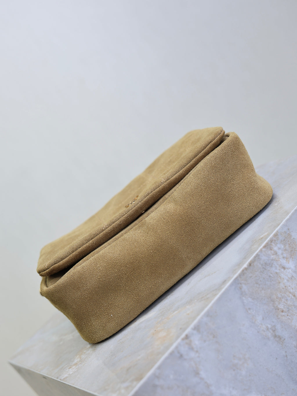 SAINT LAURENT YSL 25S JAMIE 4.3 MINI 20 IN CARAMEL COGNAC SUEDE GOLD HARDWRE