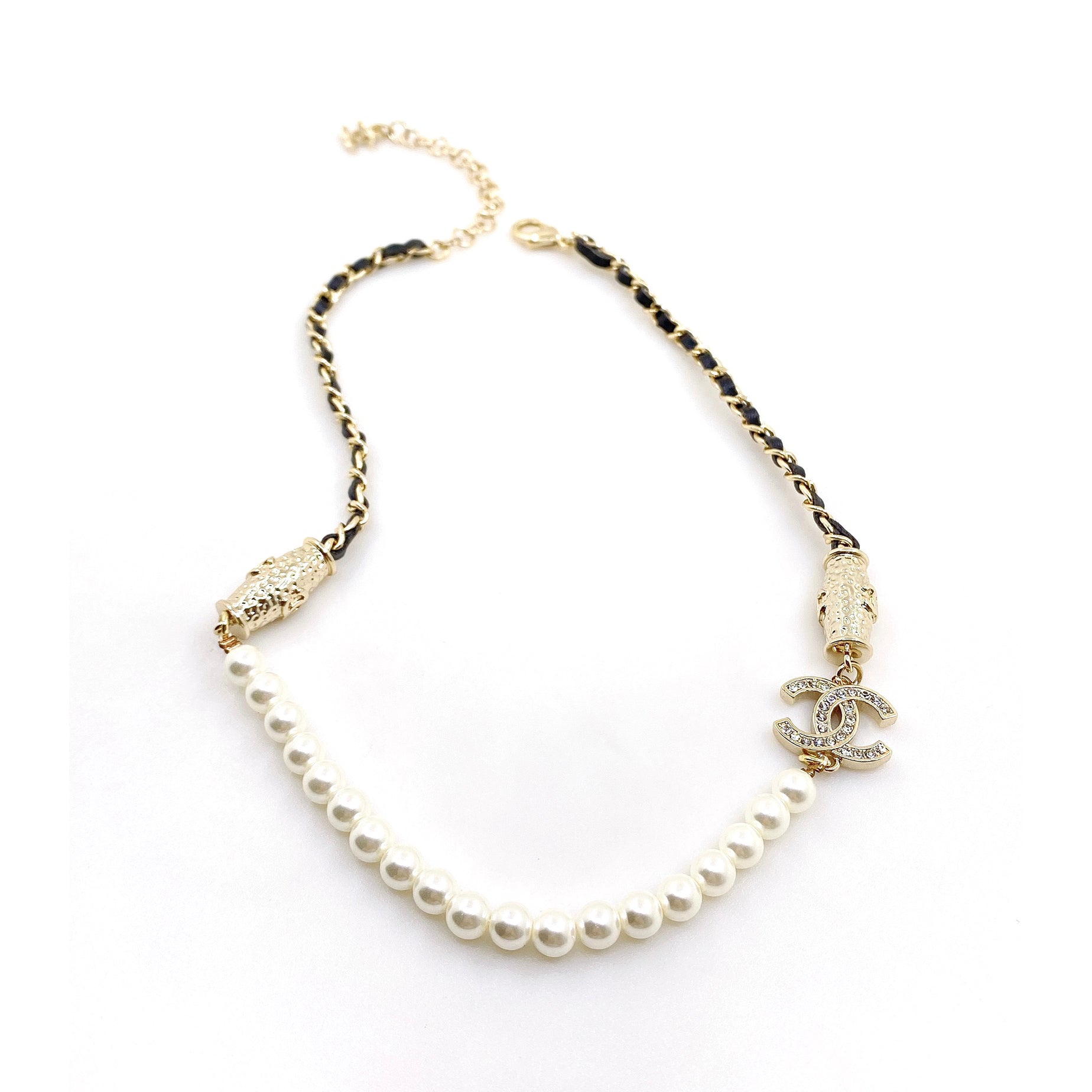 18K  Chanel Crystals Choker Necklace