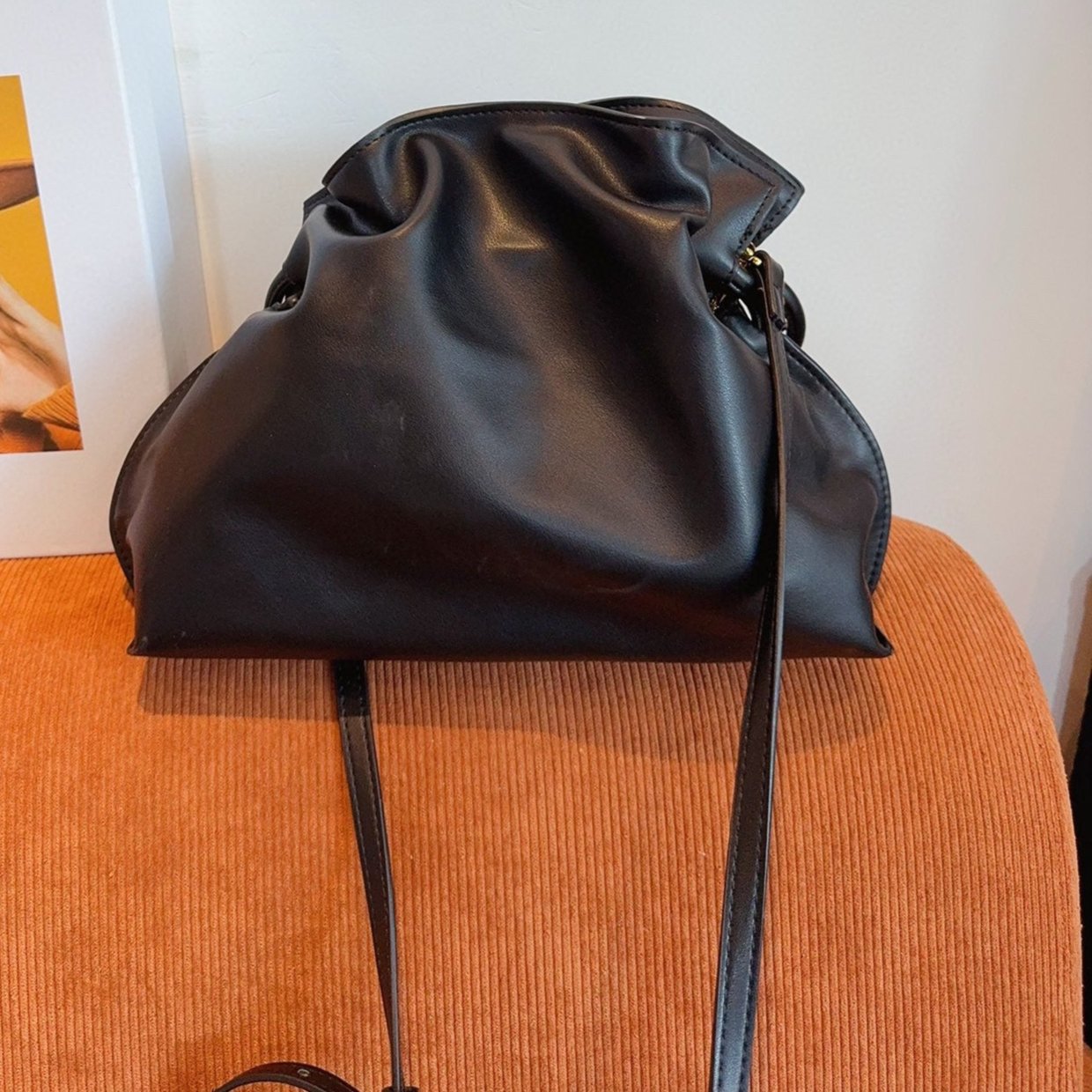 LOEWE LOE 29 FLAMENCO CLUTCH IN BLACK NAPPA CALFSKIN