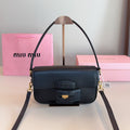 MIU MIU PENNY SMALL BAG 23 IN BLACK CALFSKIN