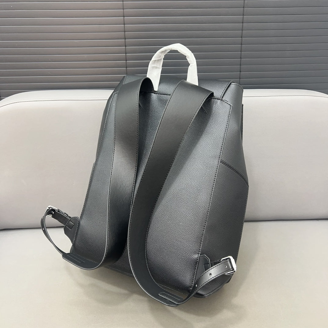 LOEWE LOE SMALL 44 CONVERTIBLE BACKPACK IN BLACK CLASSIC CALFSKIN