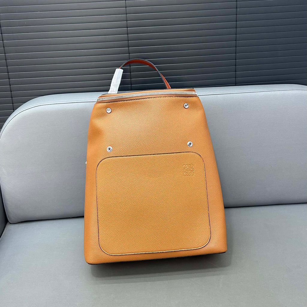 LOEWE LOE GOYA BACKPACK 41 IN WARM DESERT GRAINED CALFSKIN