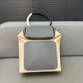 LOEWE LOE GOYA BACKPACK 41 IN BLACK MIX BEIGE GRAINED CALFSKIN