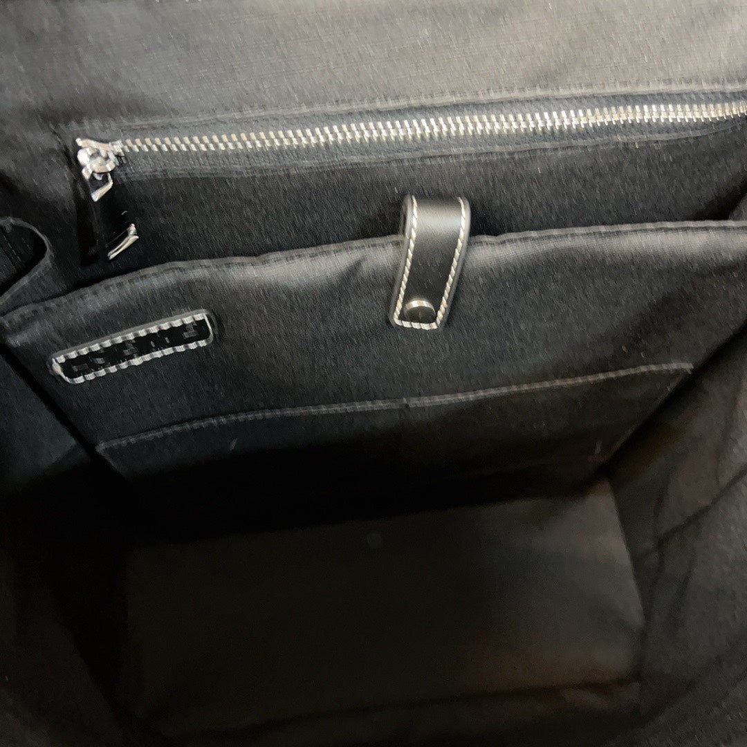 LOEWE LOE GOYA BACKPACK 41 IN BLACK GRAINED CALFSKIN