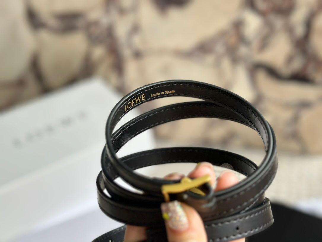 LOEWE LOE GOYA BAG 23 IN BLACK SILK CALFSKIN