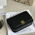 LOEWE LOE GOYA BAG 23 IN BLACK SILK CALFSKIN