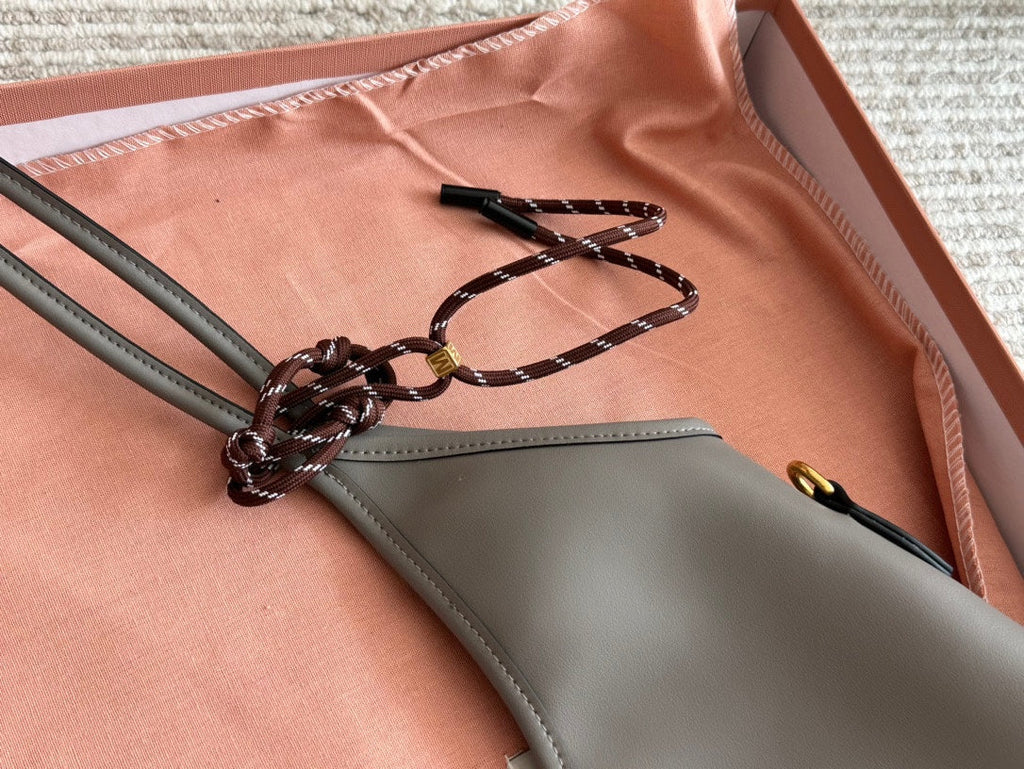 MIU MIU IVY TOTE BAG 35 IN GRAY CALFSKIN